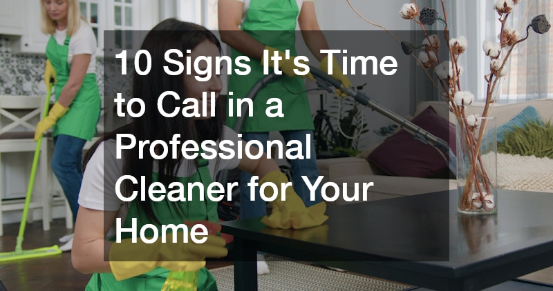 professional cleaners working in a living room